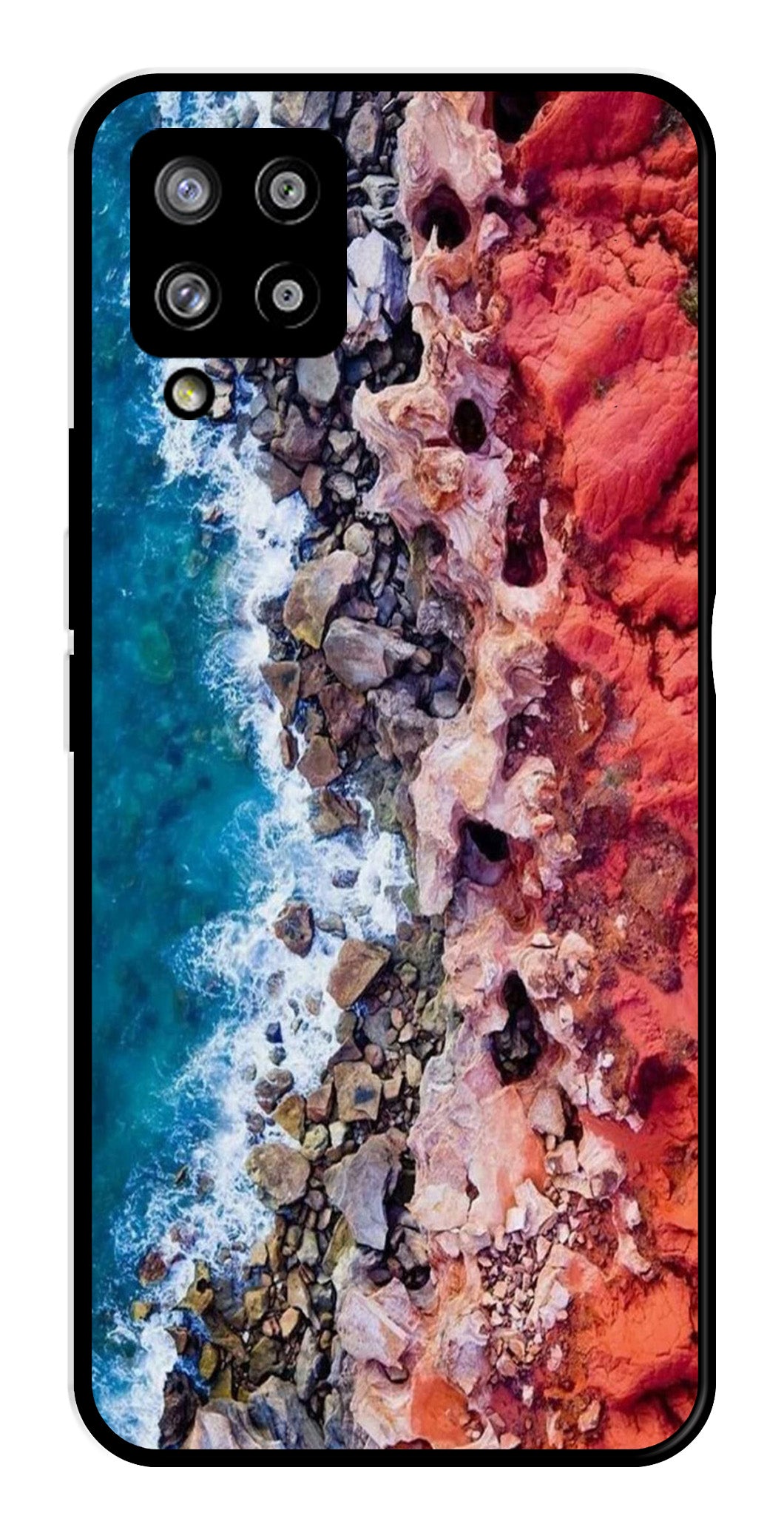 Sea Shore Metal Mobile Case for Samsung Galaxy A42 5G   (Design No -18)