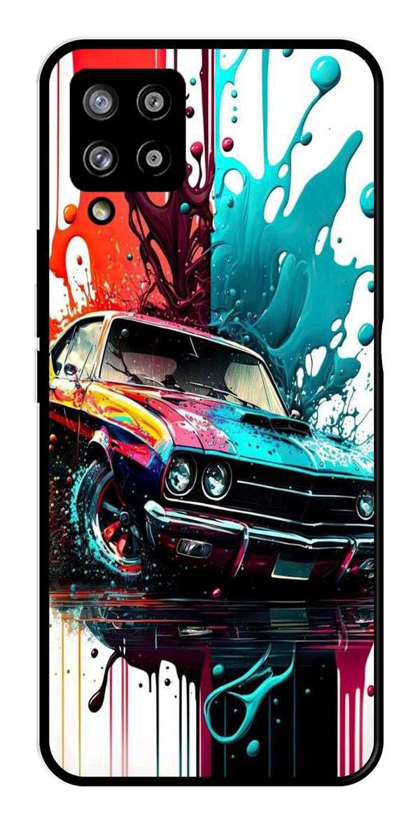 Vintage Car Metal Mobile Case for Samsung Galaxy M42 5G   (Design No -29)