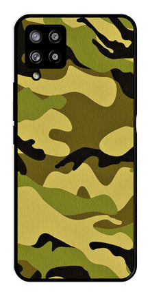 Army Pattern Metal Mobile Case for Samsung Galaxy M42 5G