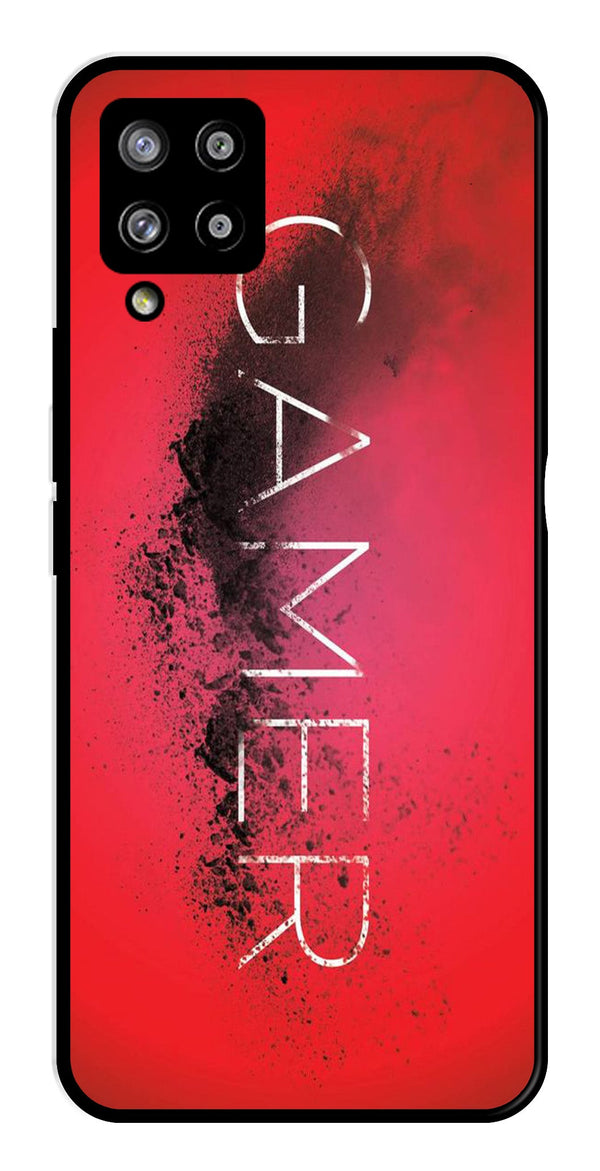 Gamer Pattern Metal Mobile Case for Samsung Galaxy A42 5G   (Design No -41)