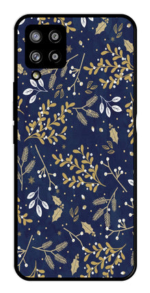 Floral Pattern  Metal Mobile Case for Samsung Galaxy M42 5G