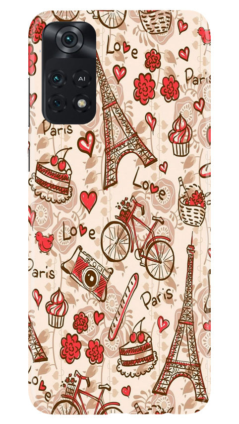 Love Paris Case for Poco M4 Pro 4G  (Design - 103)