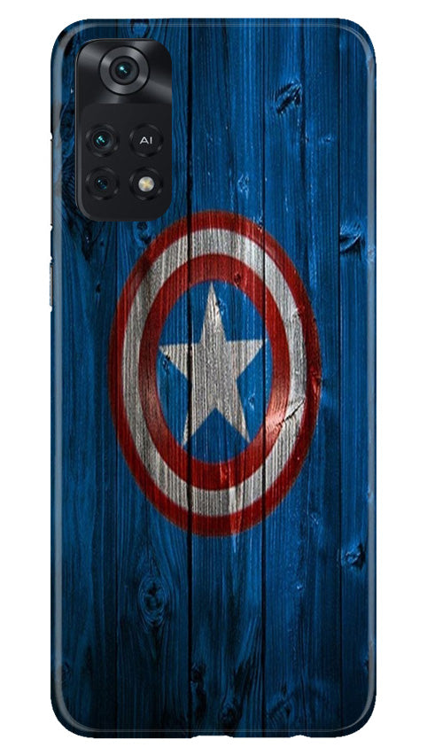 Captain America Superhero Case for Poco M4 Pro 4G  (Design - 118)