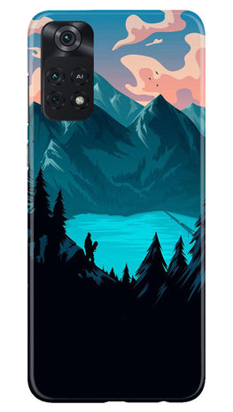 Mountains Case for Poco M4 Pro 4G (Design - 155)