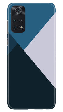 Blue Shades Mobile Back Case for Poco M4 Pro 4G (Design - 157)