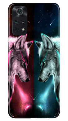 Wolf fight Mobile Back Case for Poco M4 Pro 4G (Design - 190)