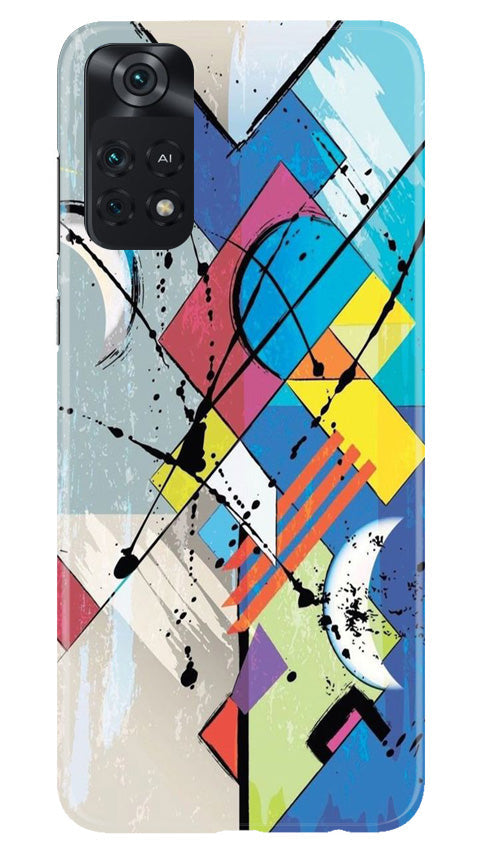 Modern Art Case for Poco M4 Pro 4G (Design No. 204)
