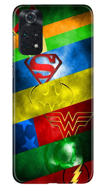 Superheros Logo Mobile Back Case for Poco M4 Pro 4G (Design - 220)