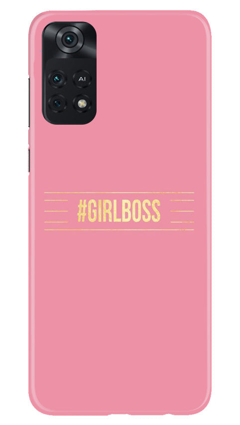 Girl Boss Pink Case for Poco M4 Pro 4G (Design No. 232)