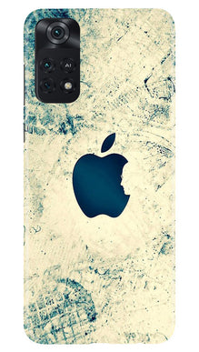 Apple Logo Mobile Back Case for Poco M4 Pro 4G (Design - 251)