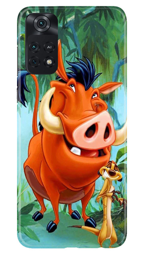 Timon and Pumbaa Mobile Back Case for Poco M4 Pro 4G (Design - 267)