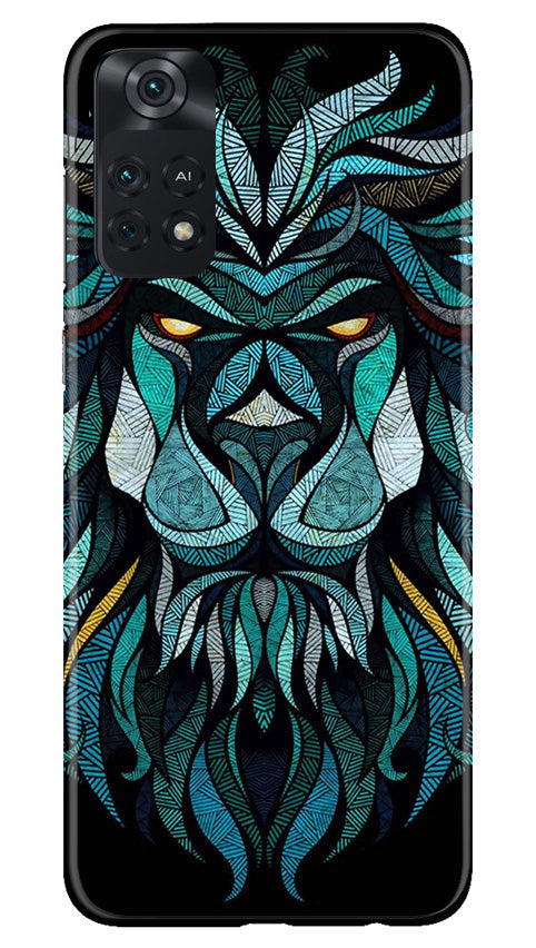 Lion Mobile Back Case for Poco M4 Pro 4G (Design - 276)