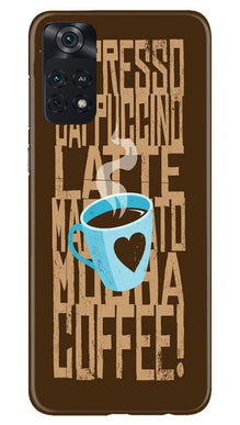 Love Coffee Mobile Back Case for Poco M4 Pro 4G (Design - 311)
