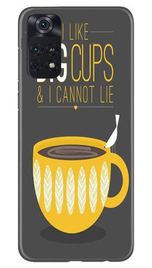 Big Cups Coffee Mobile Back Case for Poco M4 Pro 4G (Design - 312)
