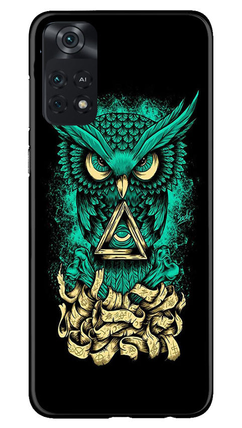 Owl Mobile Back Case for Poco M4 Pro 4G (Design - 317)
