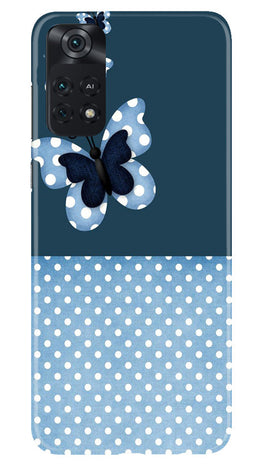 White dots Butterfly Case for Poco M4 Pro 4G