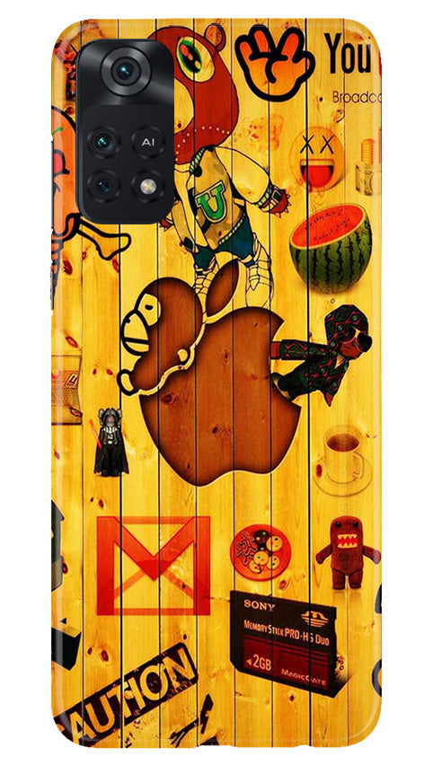 Wooden Texture Mobile Back Case for Poco M4 Pro 4G (Design - 326)
