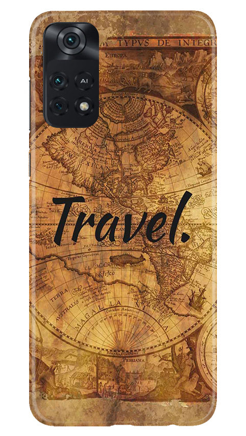 Travel Mobile Back Case for Poco M4 Pro 4G (Design - 334)
