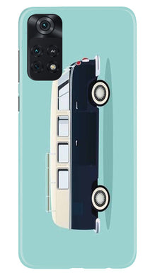 Travel Bus Mobile Back Case for Poco M4 Pro 4G (Design - 338)
