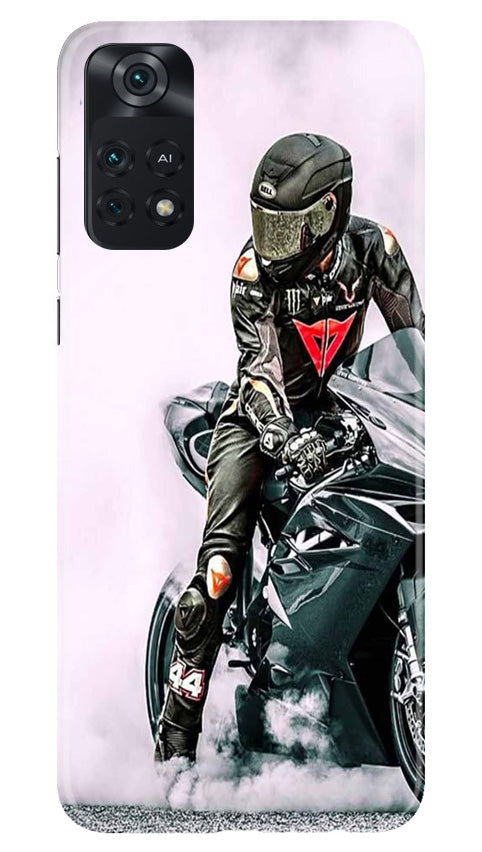 Biker Mobile Back Case for Poco M4 Pro 4G (Design - 342)