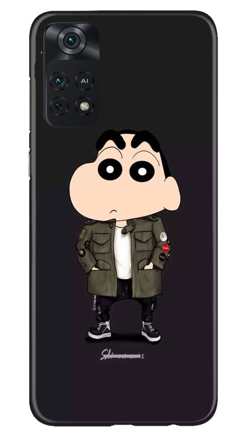 Shin Chan Mobile Back Case for Poco M4 Pro 4G (Design - 349)