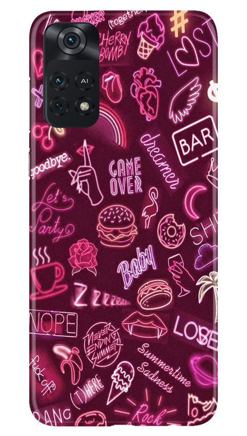 Party Theme Mobile Back Case for Poco M4 Pro 4G (Design - 350)