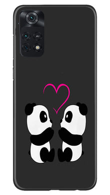 Panda Love Mobile Back Case for Poco M4 Pro 4G (Design - 355)