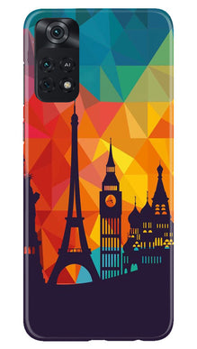 Eiffel Tower2 Mobile Back Case for Poco M4 Pro 4G (Design - 91)