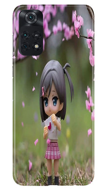 Cute Girl Mobile Back Case for Poco M4 Pro 4G (Design - 92)