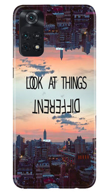 Look at things different Mobile Back Case for Poco M4 Pro 4G (Design - 99)