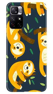 Racoon Pattern Mobile Back Case for Poco M4 Pro 5G (Design - 2)