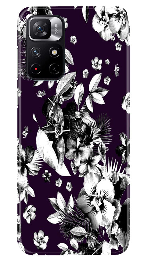 white flowers Case for Poco M4 Pro 5G