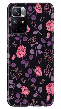 Rose Black Background Case for Poco M4 Pro 5G