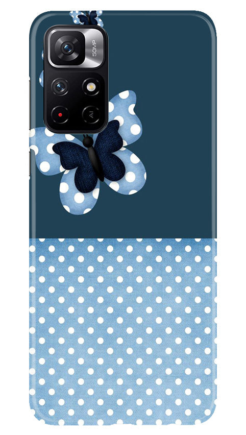 White dots Butterfly Case for Poco M4 Pro 5G