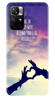 Fall in love Mobile Back Case for Poco M4 Pro 5G (Design - 50)