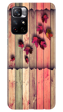 Wooden look2 Mobile Back Case for Poco M4 Pro 5G (Design - 56)