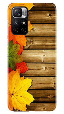 Wooden look3 Mobile Back Case for Poco M4 Pro 5G (Design - 61)