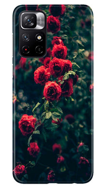 Red Rose Mobile Back Case for Poco M4 Pro 5G (Design - 66)