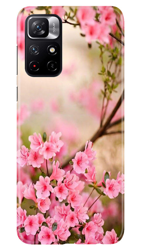 Pink flowers Case for Poco M4 Pro 5G