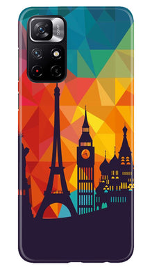 Eiffel Tower2 Mobile Back Case for Poco M4 Pro 5G (Design - 91)