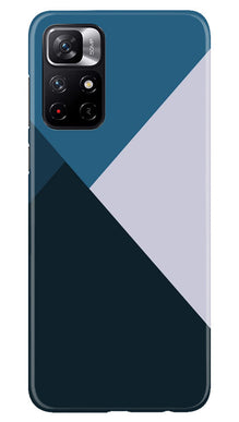 Blue Shades Mobile Back Case for Poco M4 Pro 5G (Design - 157)