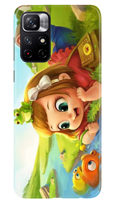 Baby Girl Mobile Back Case for Poco M4 Pro 5G (Design - 301)