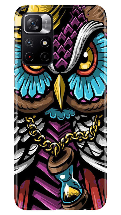 Owl Mobile Back Case for Poco M4 Pro 5G (Design - 318)