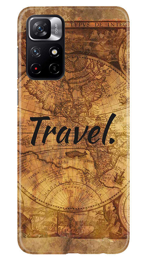 Travel Mobile Back Case for Poco M4 Pro 5G (Design - 334)