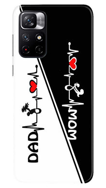 Love Mom Dad Mobile Back Case for Poco M4 Pro 5G (Design - 344)