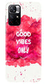 Good Vibes Only Mobile Back Case for Poco M4 Pro 5G (Design - 351)