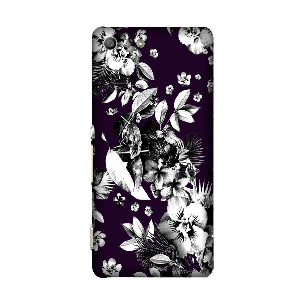 white flowers Case for Sony M5