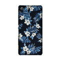 White flowers Blue Background2 Case for Sony M5