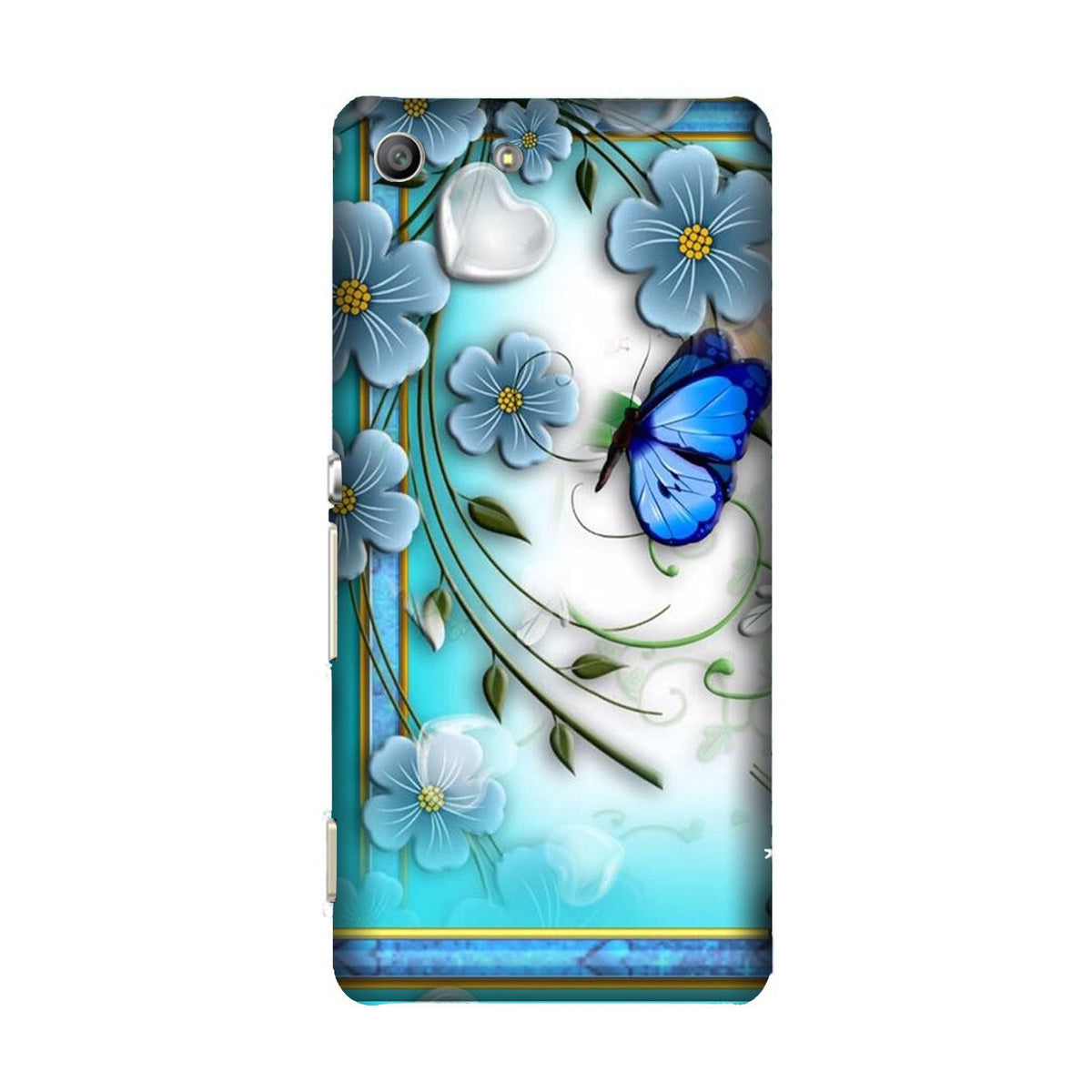 Blue Butterfly Case for Sony M5