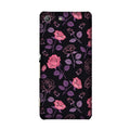Rose Black Background Case for Sony M5